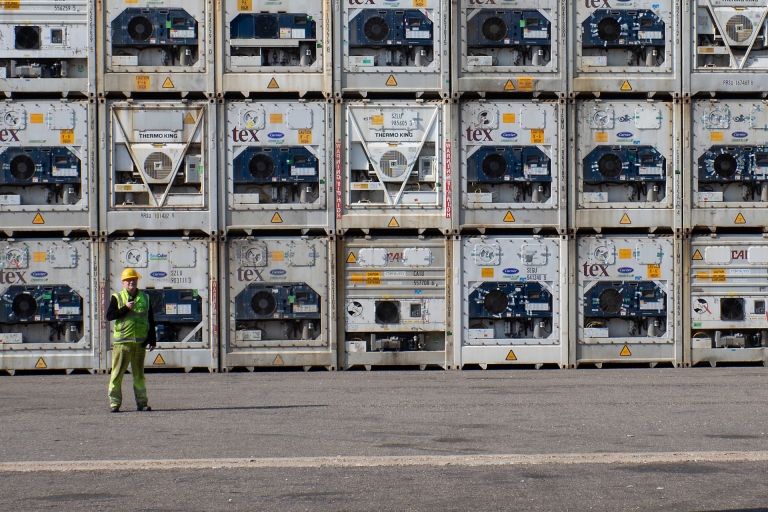 Container logistics by Verbrugge